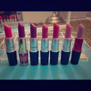 MAC pink / purple lipstick bundle
